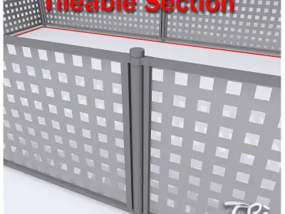 FENCE NOVE TILEABLE 3D model