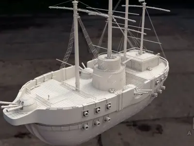 Marine Warship - One Piece 3D model