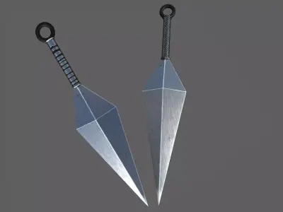 kunai sword Low-poly 3D model