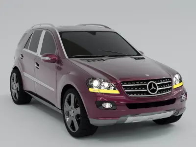  Mercedes ML 3D model Free 3D model