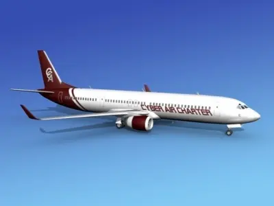 Boeing 737-900ER Cyber Air Charter 3D model