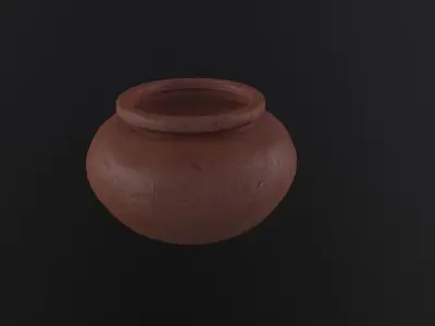 Medieval Cooking Pots 3D Model Low-poly 3D model