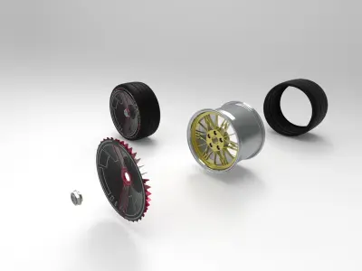 turboFan DinaGo rim kit 3D model
