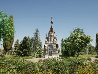  Russian Orthodox Chapel 3D model