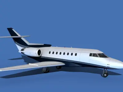 Hawker Siddley 1000 V05 3D model