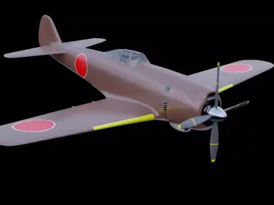 Nakajima Ki-84  3D model