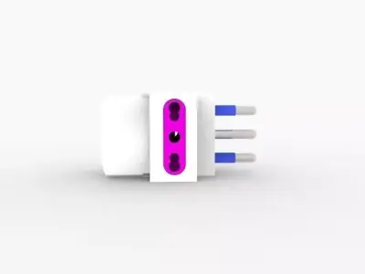 Doppia presa - Double Plug 3D model