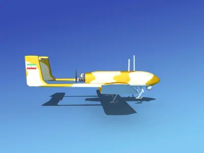 Mohajer 4 Drone V03 3D model