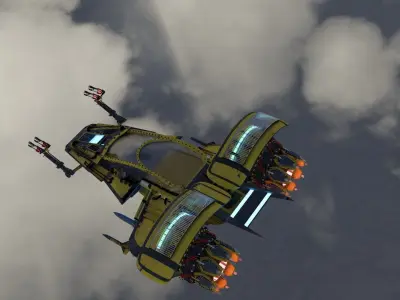 space fighter jet  3D model