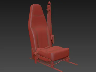 Aircraft Seat 4 3D model
