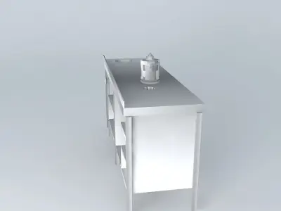 Kit laboratory table Free 3D model