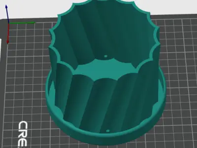 Twisted Spiral Flower Pot  3D print model