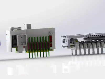 Variable distance mechanism 3D model