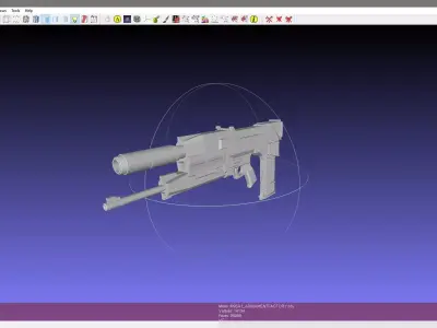 Westinghouse M95A1 Phased Plasma Rifle OBJ 3D model