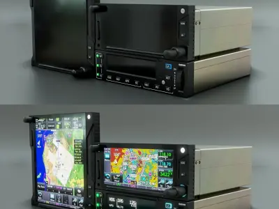 Aircraft Navigation part 1 Low-poly 3D model