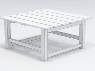 Mirror Lake Garden Table 3D model