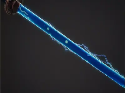 Stormbreaker Katana Low-poly 3D model