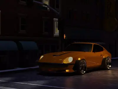 240z animation Free 3D model