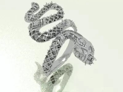 snake ring Free 3D print model