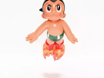  Astro Boy Rocket Jetboots toy 3D print model