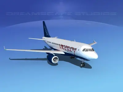 Airbus A319 Viceroy 3D model