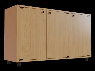 Tv table Low-poly 3D model buy