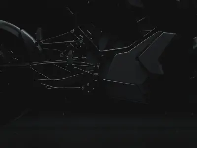 ZERO GRAVITY GLIDE Concept 3D Design of Futuristic Bike Free 3D model