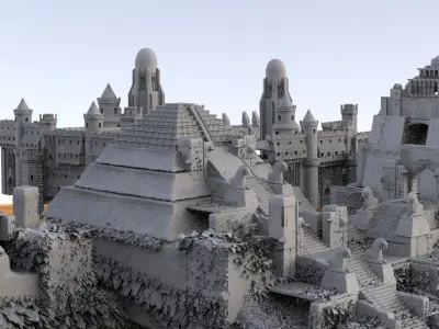 Temple Fantasy 3D model