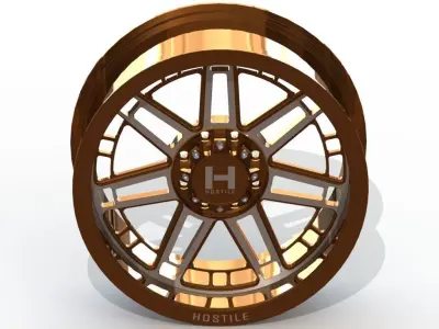 Rim for 3D printing - size 20x9 - HOSTILE - H124 3D model