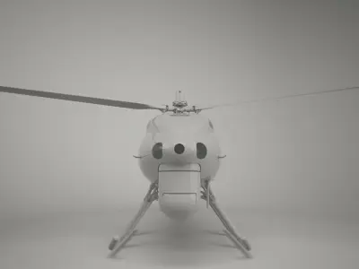drone helicopter uav 3D model