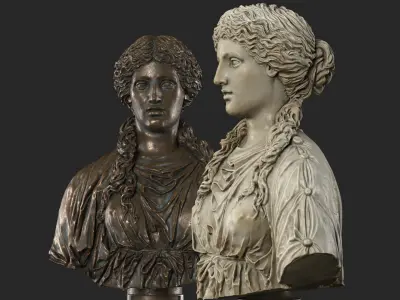 Roman Woman Bust 3D model