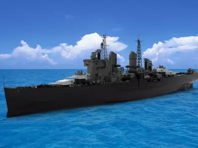 HMS Goliath battleship 3D model