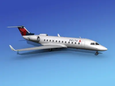 Canadair CRJ100 Delta Connection 2 3D model