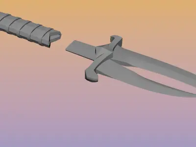 Tarkov Cultist Knife 3D model