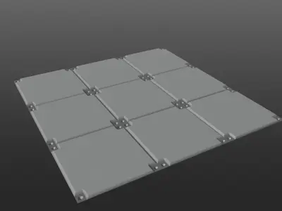 Sci-fi plating Tiles material 4K texture Texture