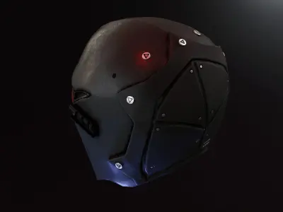 Devtac Ronin Ballistic Mask SLIM Low-poly 3D model