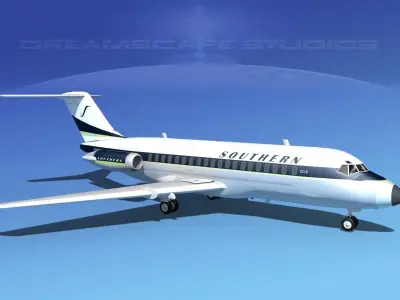 Douglas DC-9-20 Southern Airways 1 3D model