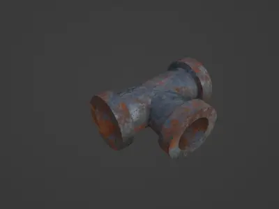 Realistic 14 Industrial Pipe Pack 3D model