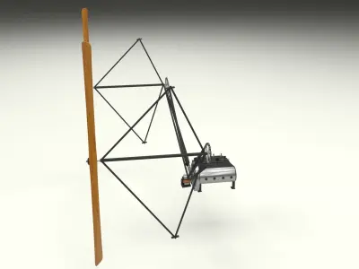 Wright Flyer Propulsion 3D model