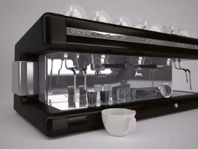 Commercial Coffee Machine 3D model