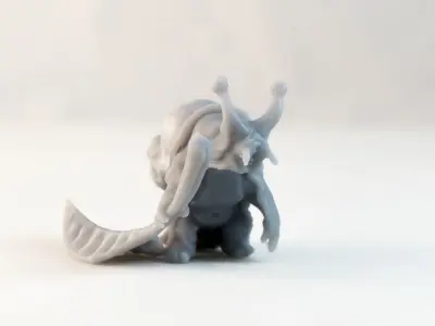 Snail Companion - 3D Printable Character - 2 Poses 3D print model