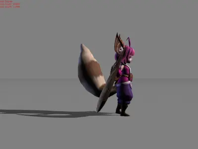 Nana Sweet Leonin Low-poly 3D model