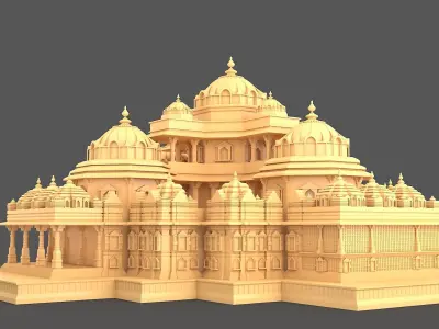 Akshardham Temple 3D model