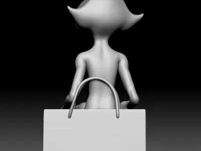 Alien Statue - 0280 3D print model