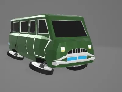 CyberDrunker hover car Free low-poly 3D model