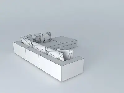 Modulare Divani Decoro 360  Free 3D model