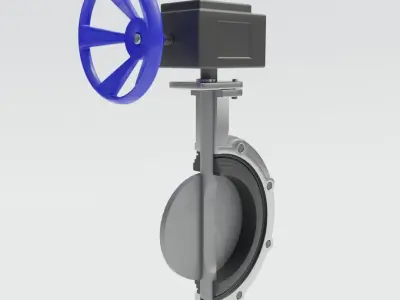 Butterfly Valve Collection 6pcs 3D model