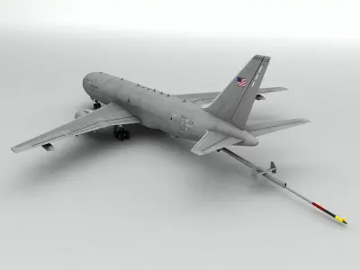Boeing KC46A Pegasus Military Aircraft Low-poly 3D model