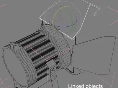 Standing Light Spot 3D model