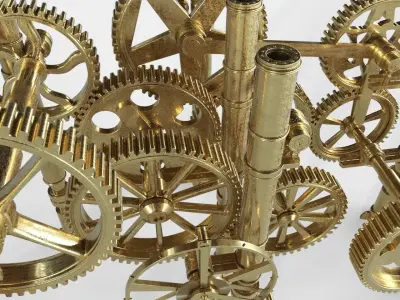 3D Gear Mechanism 3D model